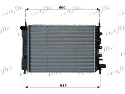Радиатор, охлаждение двигателя FRIGAIR 0105.2040 для FORD ORION
