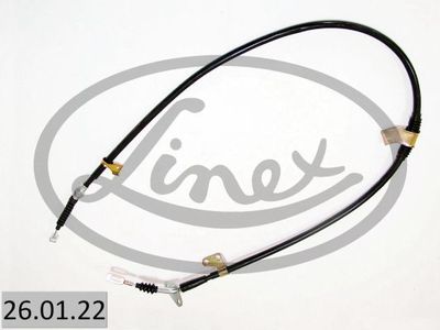 LINEX 26.01.22 Трос ручного тормоза  для MAZDA 626 III Hatchback (GD) 2.0
