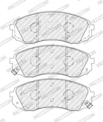 BREMSBELAGSATZ SCHEIBENBREMSE FERODO FVR5115 1