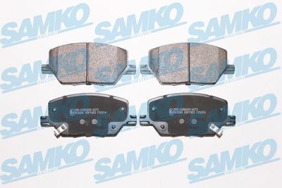 Комплект тормозных колодок, дисковый тормоз SAMKO 5SP1953 для JEEP COMPASS