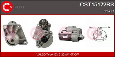 CASCO CST15172RS Стартер для RENAULT LAGUNA I (B56_, 556_) 2.2 D (B56F/2)
