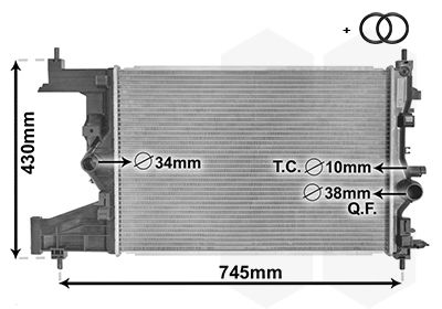 VAN WEZEL 37002484 Крышка радиатора  для CHEVROLET CRUZE (Шевроле Крузе)