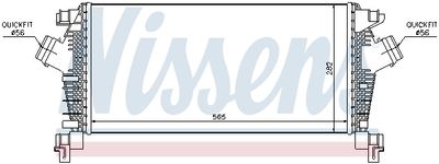 INTERCOOLER COMPRESOR NISSENS 96556 4
