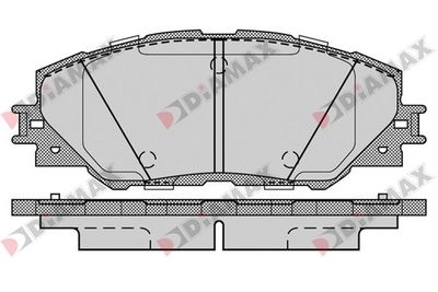 Комплект тормозных колодок, дисковый тормоз DIAMAX N09117 для TOYOTA MIRAI