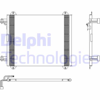 DELPHI TSP0225407 Радиатор кондиционера  для AUDI A2 (Ауди А2)