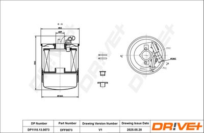 KRAFTSTOFFFILTER DR!VE+ DP1110130073 0