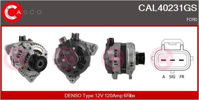 CASCO CAL40231GS Генератор для FORD FOCUS II седан (DB_, FCH, DH)