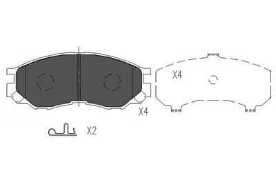 Brake Pad Set, disc brake KBP-5508