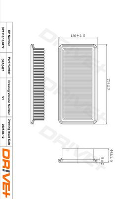 LUFTFILTER DR!VE+ DP1110100477 7