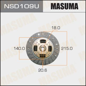 Диск сцепления MASUMA NSD109U