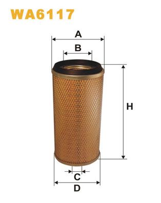 Воздушный фильтр WIX FILTERS WA6117 для DAF 400