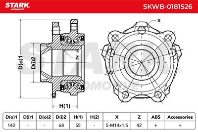 комплект колесен лагер STARK SKWB-0181526