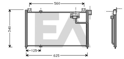 EACLIMA 30C52016 Радиатор кондиционера  для MAZDA 323 P V (BA) 1.5 16V