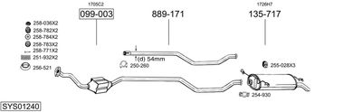 Układ wydechowy BOSAL SYS01240