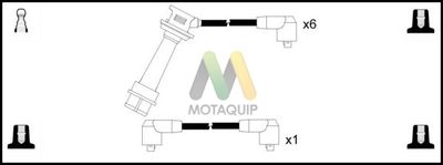 Комплект проводов зажигания MOTAQUIP LDRL1529 для TOYOTA SUPRA