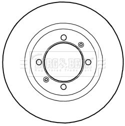 Тормозной диск BORG & BECK BBD5282 для PROTON GEN