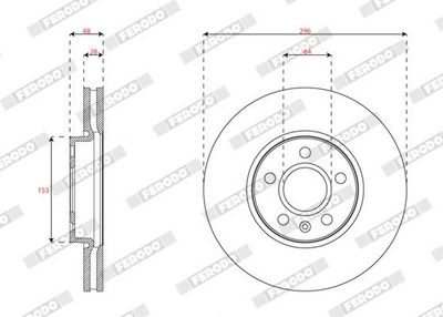 BREMSSCHEIBE FERODO DDF2888C 1