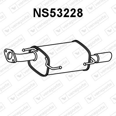 Глушитель выхлопных газов конечный VENEPORTE NS53228 для NISSAN JUKE