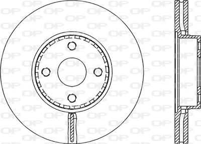 OPEN PARTS BDA2155.20 Тормозные диски  для TOYOTA MATRIX (Тойота Матриx)