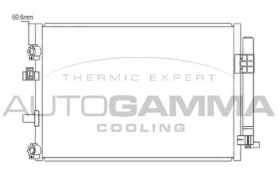 Конденсатор, кондиционер AUTOGAMMA 105882 для FORD C-MAX