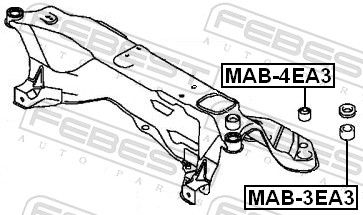 SUPORT AX FEBEST MAB4EA3 1