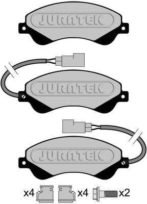 Brake Pad Set JURATEK JCP117