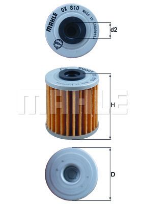 Масляный фильтр KNECHT OX 810 для SUZUKI RM-Z