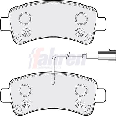 Fahren Brake Pad Set, disc brake FBP3754