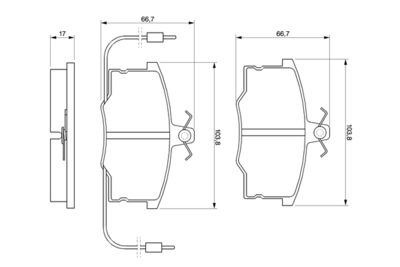 BREMSBELAGSATZ SCHEIBENBREMSE