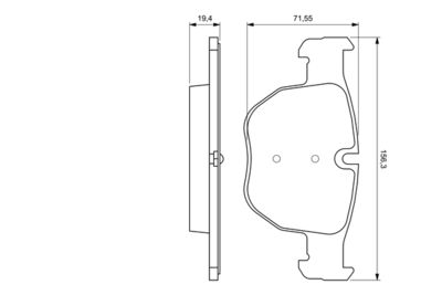 Brake Pad Set, disc brake 0 986 424 687