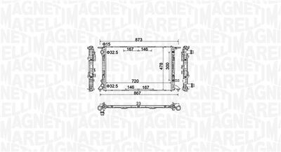 MAGNETI MARELLI Kühler, Motorkühlung