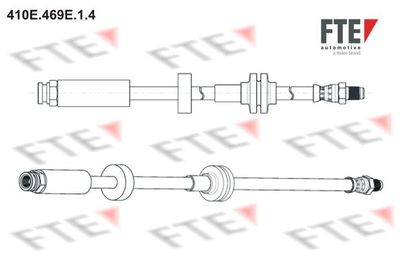 Тормозной шланг FTE 9240580 для ALFA ROMEO GIULIETTA