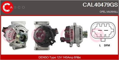 Генератор CASCO CAL40479GS для VAUXHALL ZAFIRA