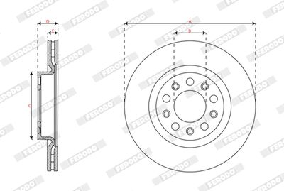BREMSSCHEIBE FERODO DDF3085C 2