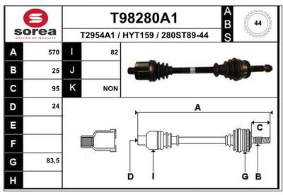 ANTRIEBSWELLE EAI T98280A1