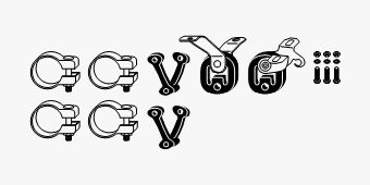 SET MONTARE SISTEM DE ESAPAMENT