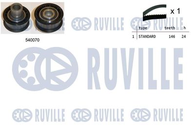 Комплект ремня ГРМ RUVILLE 550185 для OPEL KADETT