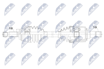 Приводной вал NTY NPW-CT-125 для PEUGEOT 4008