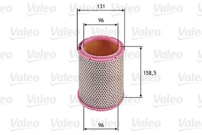 Воздушный фильтр VALEO 585711 для FIAT DUCATO