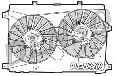 DENSO DER01015 Вентилятор системи охолодження двигуна 
