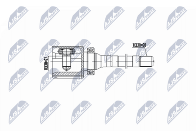 Jungčių komplektas, kardaninis velenas