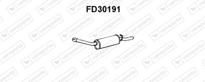 Глушитель выхлопных газов конечный VENEPORTE FD30191 для FORD SCORPIO