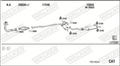 Изпускателна система WALKER RE19054