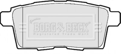 Комплект тормозных колодок, дисковый тормоз BORG & BECK BBP2115 для MAZDA CX-9