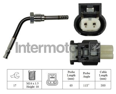 Sensor, exhaust gas temperature Intermotor 27334