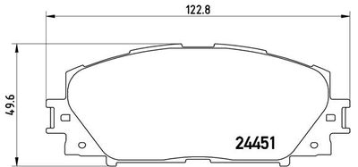 Комплект тормозных колодок, дисковый тормоз BREMBO P 83 141 для DAIHATSU CHARADE