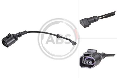 Styk ostrzegawczy, zużycie okładzin hamulcowych A.B.S. 39425