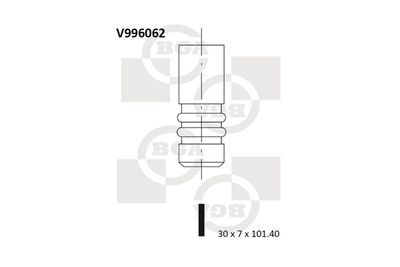 Выпускной клапан BGA V996062 для SKODA FAVORIT