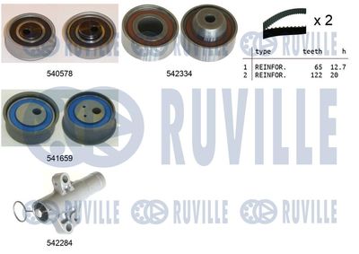 Комплект ремня ГРМ RUVILLE 550410 для MITSUBISHI GRANDIS