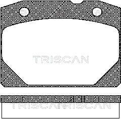 Комплект тормозных колодок, дисковый тормоз TRISCAN 8110 70800 для LADA RIVA